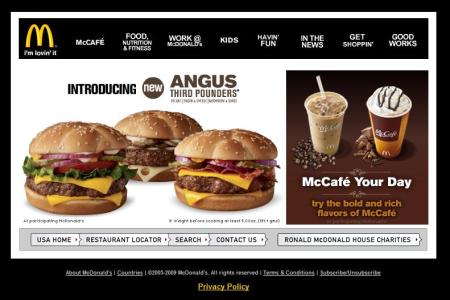 Home Page McDonald's